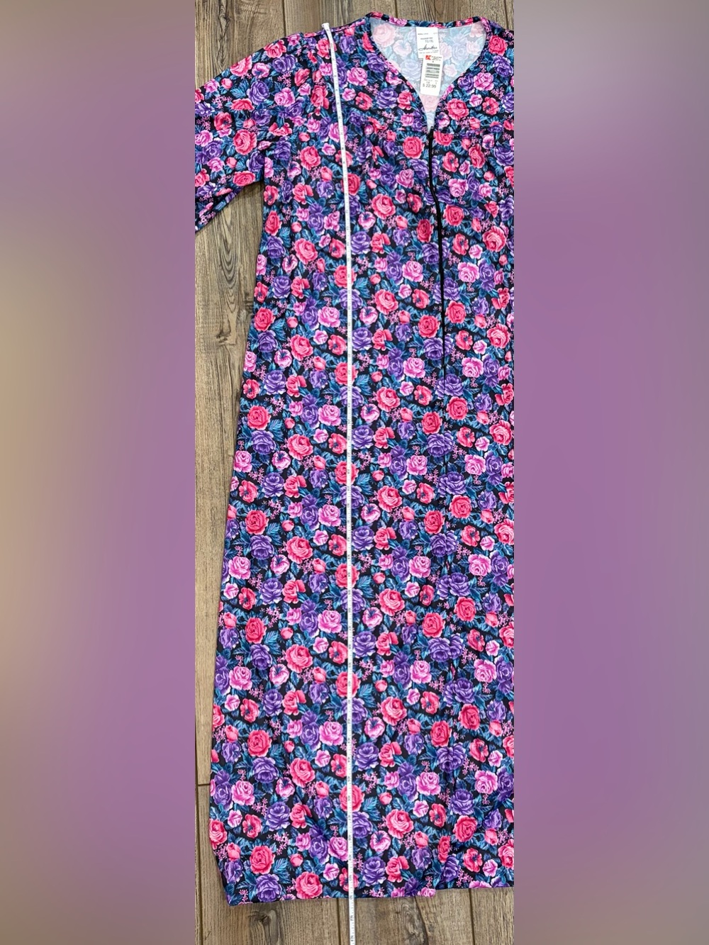 Vintage Hamilton Floral House Dress Zip Front Cottagecore Plus Size 1X XL - Picture 6 of 7